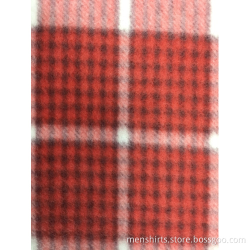 Polar Fleece Print Plaid Fabric